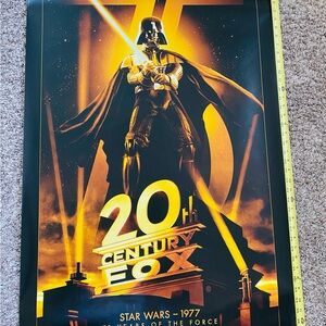 Star Wars 20th Century Fox Poster - Black & Gold